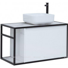 Тумба под раковину Aquanet Nova Lite LOFT 90 R белый глянец 00261651
