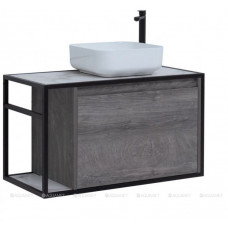 Тумба под раковину Aquanet Nova Lite LOFT 90 R дуб рошелье 00261655