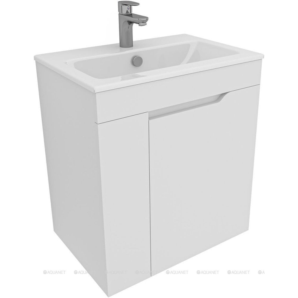 Тумба для ванной Aquanet Практика 60 белый матовый 00330453