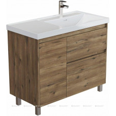 Тумба с раковиной Aquanet Nova Lite 2.0 90 R напольная дуб рустикальный 00365930