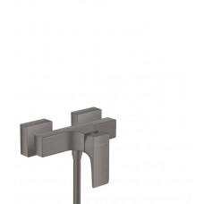 Смеситель для душа Hansgrohe Metropol однорычажный внешний монтаж шлифованный черный хром 32560340 Смеситель для душа Hansgrohe Metropol однорычажный внешний монтаж шлифованный черный хром 32560340