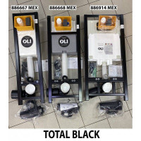 Инсталляция для подвесного унитаза OLI QUADRA LE Sanitarblock 300х1150х180 мм Total Black 886667