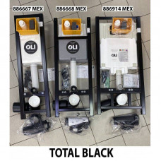Инсталляция для подвесного унитаза OLI QUADRA LE Sanitarblock 300х1150х180 мм Total Black 886667