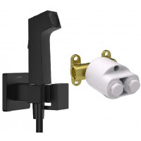 Комплект гигиенического душа Hansgrohe Vernis Blend черный матовый 29233670/29235180