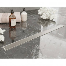Трап душевой Plumberia Selection PS MODULAR 4x90 см с двусторонней накладкой нержавеющая сталь PSM90MT
