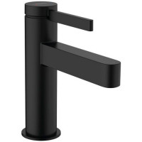 Смеситель для раковины hansgrohe Finoris 100 однорычажный с клапаном Push-Open матовый черный 76010670