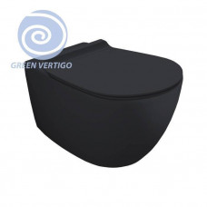 Унитаз подвесной Simas Vignoni Rimless Tornado 56х36.5 см antracite matt F85/VI18VERT antracite matt Унитаз подвесной Simas Vignoni Rimless Tornado 56х36.5 см antracite matt F85/VI18VERT antracite matt