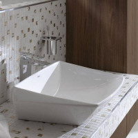Раковина TOTO Jewelhex 60.7х48.3 см без отверстия под смеситель LW681B#W/DH446VE