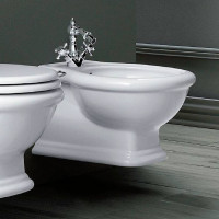 Биде подвесное Simas Lante 53x38 см 1 отверстие белый LA19bi