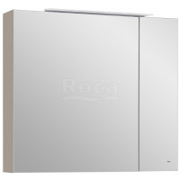 Шкаф зеркальный Roca Oleta 800х700х137 мм LED Капучино матовый A857647515