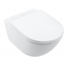 Унитаз подвесной Villeroy & Boch Subway 3.0 безободковый с сиденьем SoftClosing CeramicPlus 4670TSR1