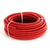 Труба гофрированная Heisskraft CorrugatedPipe 28 мм красная бухта 50 м 14528201