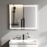Зеркало настенное AM.PM Gem с LED-подсветкой по периметру 80 см M91AMOX0801WG