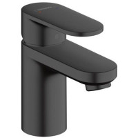 Смеситель для раковины Hansgrohe Vernis Blend 70 однорычажный со сливным гарнитуром матовый черный 71550670