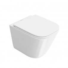 Унитаз подвесной Kerama Marazzi Cubo 34х48 см смыв торнадо с сиденьем CU.T.wc.02