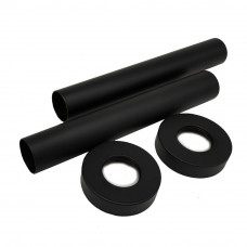 Комплект декоративных трубок SR Rubinetterie L160 x Ø18-20-1/2 чёрный матовый 0491-1500V16S Комплект декоративных трубок SR Rubinetterie L160 x Ø18-20-1/2 чёрный матовый 0491-1500V16S