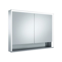 Зеркальный шкаф Keuco Royal Lumos 100x73.5x13 см 2-дверный алюминий 14324171301