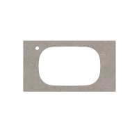 Столешница Kerama Marazzi Magica Риккарди 90 см для встраиваемых раковин 1 отверстие серый матовый MA.2.1.SG519920R\90