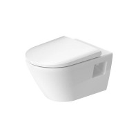 Унитаз подвесной Duravit D-Neo 37x54 см безободковый с сиденьем белый 45780900A1