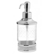 Дозатор для жидкого мыла Boheme Royal Cristal настольный хром 10929-CR Дозатор для жидкого мыла Boheme Royal Cristal настольный хром 10929-CR