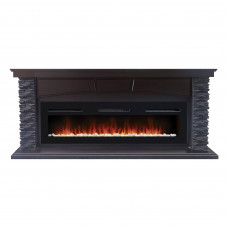 Портал для электрокамина Firelight Porto Long камень черный шпон венге НС-1452076
