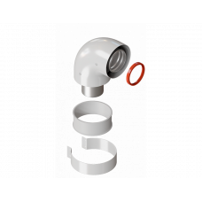 Колено коаксиальное Royal Thermo 60/100 90° FF RTE 07.011 Колено коаксиальное Royal Thermo 60/100 90° FF RTE 07.011