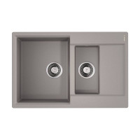 Кухонная мойка Omoikiri Daisen 78-2T-GR Tetogranit 78x51 см leningrad grey 4993585