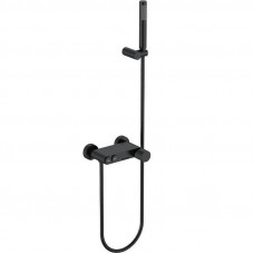 Смеситель для ванны Boheme Stick Spirale с ручным душем и держателем black 123-BB.4 Смеситель для ванны Boheme Stick Spirale с ручным душем и держателем black 123-BB.4
