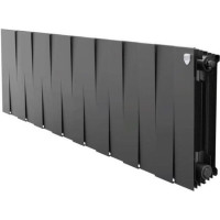 Радиатор биметаллический Royal Thermo PianoForte 300 Noir Sable 10 секций нижнее подключение НС-1682356