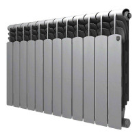 Радиатор биметаллический Royal Thermo Revolution Bimetall 500 2.0 12 секций Silver Satin 1425277