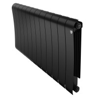 Радиатор биметаллический Royal Thermo Infinity 500 Noir Sable 12 секций боковое подключение НС-1630022