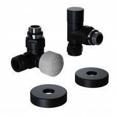 Набор термостатический трехосевой Royal Thermo Design Pro 15 мм M30x1,5 Черный НС-1646647