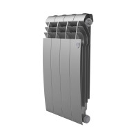Радиатор биметаллический Royal Thermo BILINER 500 4 секции боковое подключение Серебристый НС-1682277