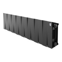 Радиатор биметаллический Royal Thermo PianoForte 200 16 секций боковое подключение черный 1682321