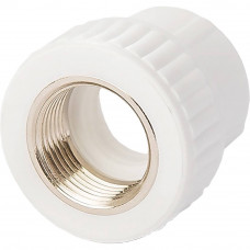 Муфта комбинированная Lammin PPR 32x1/2 ВР белая LM-PPR-CIF-32-12 Муфта комбинированная Lammin PPR 32x1/2 ВР белая LM-PPR-CIF-32-12