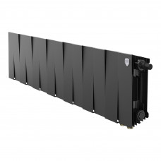 Радиатор биметаллический Royal Thermo PianoForte 200 Noir Sable 14 секц. нижнее подключение VDR80 1506328