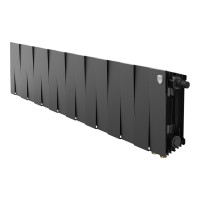Радиатор биметаллический Royal Thermo PianoForte 200 Noir Sable 16 секц. нижнее подключение VDR80 1506329