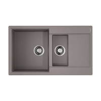 Кухонная мойка Omoikiri Daisen 86-2-GR Artgranit 86x51 см leningrad grey 4993475