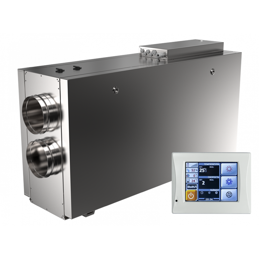 Приточно-вытяжная установка SHUFT UniMAX-P 2200SE EC с электронагревателем НС-1085412