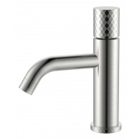 Смеситель для раковины Boheme Stick Diamond высота излива 7.6 см шлифованный никель 121-NB