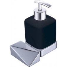 Дозатор для жидкого мыла подвесной Boheme New Venturo chrome/черный 10317-CR-B Дозатор для жидкого мыла подвесной Boheme New Venturo chrome/черный 10317-CR-B