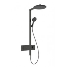Душевая система Hansgrohe Raindance Alive S с термостатом Ø300 мм шлифованный черный хром 24582340