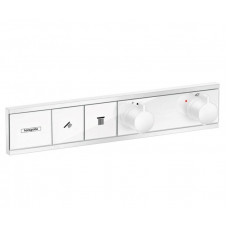 Термостат Hansgrohe RainSelect для 2 потребителей внешняя часть Matt White 15380700