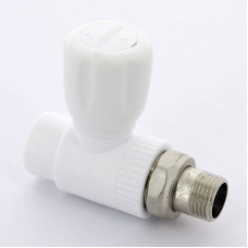 Кран радиаторный прямой Pro Aqua 25x3/4 полипропиленовый с разъемным соединением PA41010