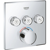 Смеситель для душа GROHE Grohtherm SmartControl внешняя часть на 3 выхода хром 29149000
