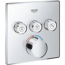 Смеситель для душа GROHE Grohtherm SmartControl внешняя часть на 3 выхода хром 29149000