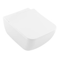 Унитаз подвесной Villeroy & Boch Venticello безободковый с сиденьем SlimSeat Line микролифт CeramicPlus 4611RLR1