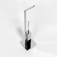 Стойка с ершом и держателем т/б Colombo Design MiniQ 18x18x67.5 см хром B5018.CR-RNE