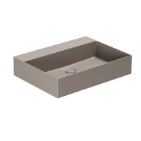 Раковина подвесная/накладная Azzurra Elegance Squared 60x45 см без отв. Tortora ELLP060450Q0TO