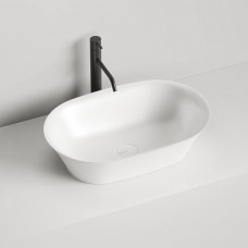 Раковина накладная Salini Mona 60х39х16.5 см S-Sense белый 110811G